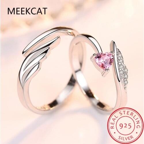 925 Sterling Silver New Jewelry Fashion Woman Opening Ring Anniversary Wedding Anniversary Wedding Engagement Couple Ring