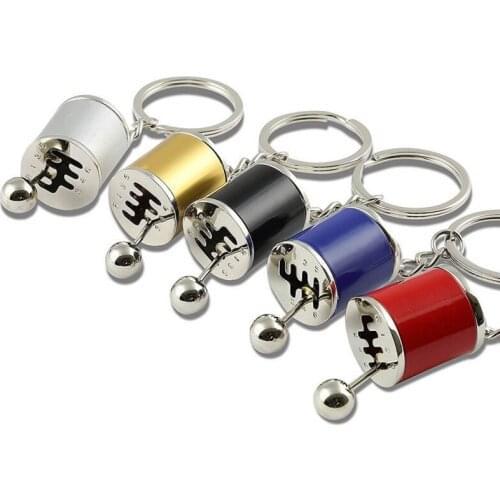 Accessories Six Speed Removable Transmission Gear Shift Gearshift Knob Gearbox Key Rings