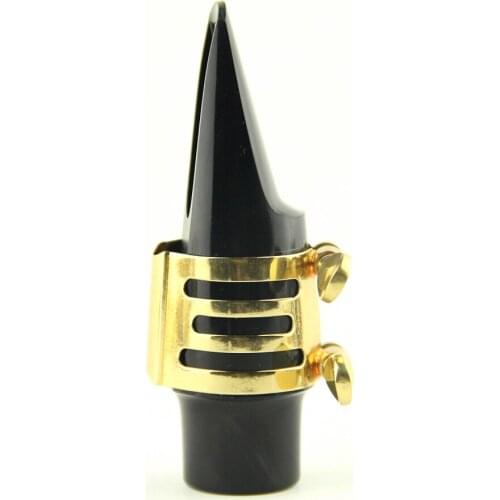 Alto Saxophone Sax Mouthpiece Fasten Ligature Clip Clamp Golden