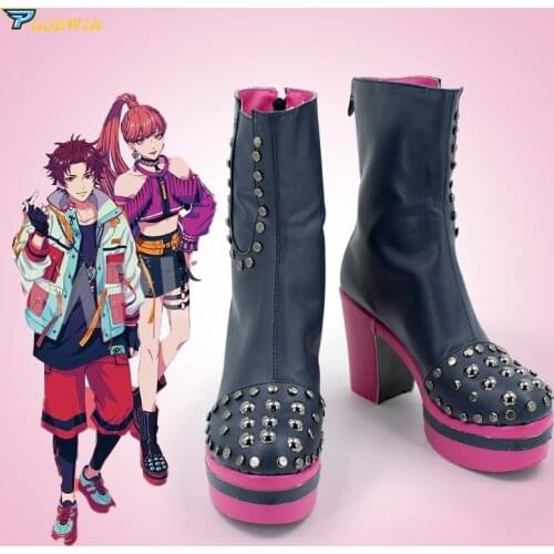 Anime Paradox live Faulkner BAE CV.96 Season 2 Cosplay Shoes Custom Made Boots