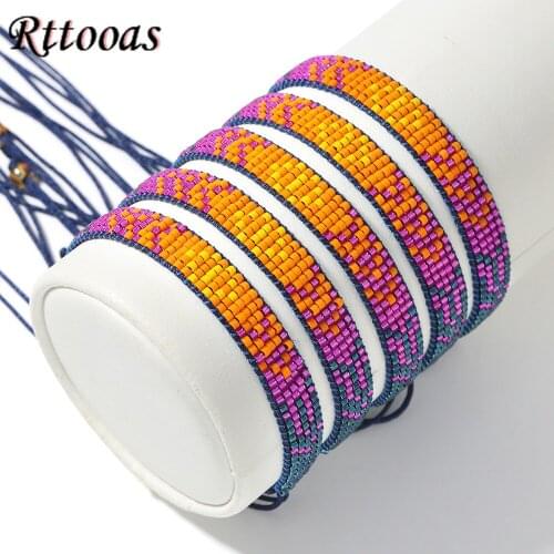 Rttooas Rainbow Miyuki Bracelets Pulseras Mujer Moda 2020 For Women Handmade Beaded Bracelet Fashion Jewelry