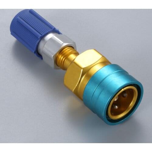 1Pc R1234YF To R134a Low Side Quick Coupler Quick Fitting Coupler w/ R12 To R134a Adapters Car Air-conditioning Fitting