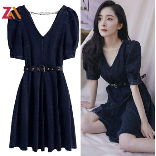 Модные джинсовые платья Cechy Daisy China At AliExpress