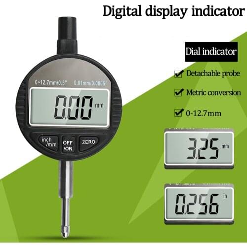 Digital Display Dial Indicator 0-12.7 High-Precision Electronic Digital Dial Indicator 0.01mm Indicator Measuring Tool