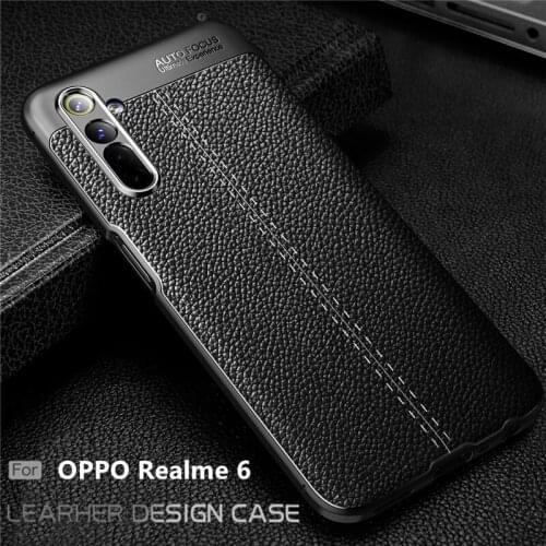 For Oppo Realme 6 Case For Realme 6 Capas Shockproof Bumper Luxury Leather For Fundas Realme 6 5 Pro X2 Reno 3 Pro Find X2 Cover