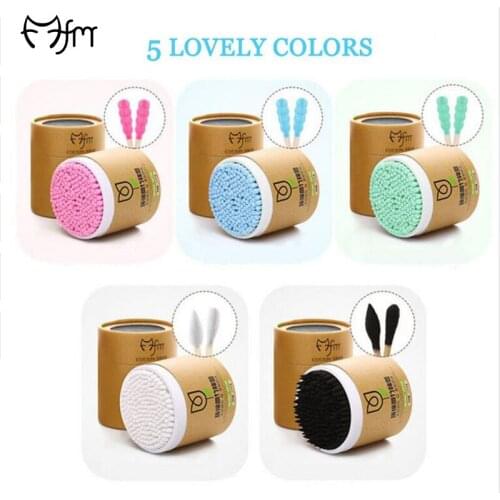 FM 200pcs Bamboo Cotton Swab Wood Sticks Soft Cotton Buds Health Beauty Tampons Micro brush Pampon