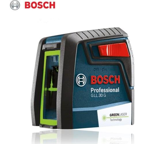 Bosch GLL 30G horizontal and vertical high-precision laser spirit level, green two-line laser spirit level