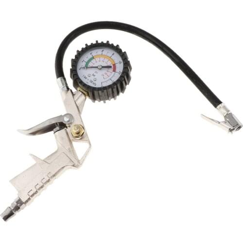 Auto Car Truck Vehicles Tire Pressure Inflator Gauge Meter Tester Tire Repair Tool