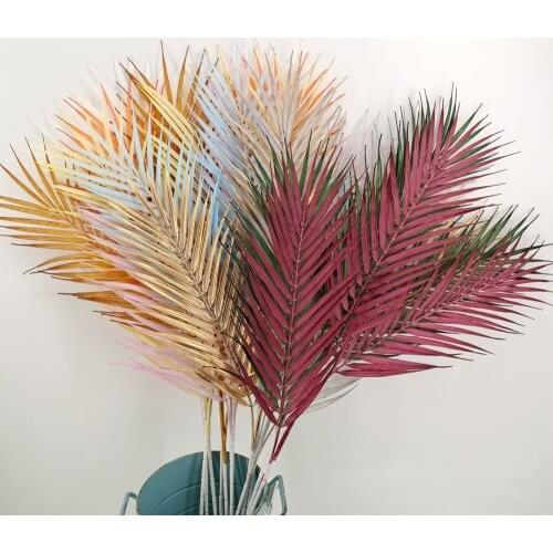 Scattered Leaves Artificial Plant Palm Leaf Decoration Tropical Leaf Fake Plant Home Party Christmas Wedding Interior Decoration
