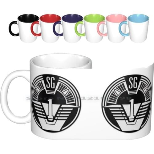 Sg1 Logo Ceramic Mugs Coffee Cups Milk Tea Sg1 Stargate Sg1 Sg1 Logo Stargate Logo Stargate Movie Sci Fi Nerdy Creative