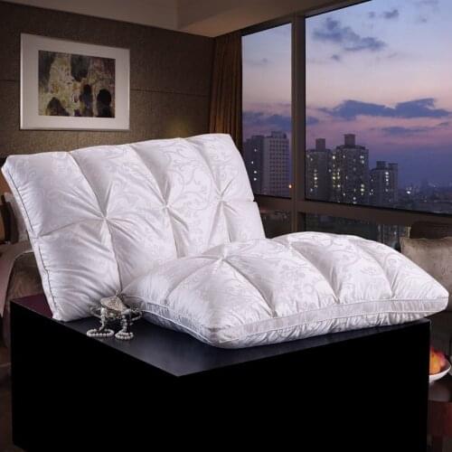 Grade A natural white 70% Duck Down 30% Feathers Blends pillow for bedroom 200TC pillow cover light warm gross weight 1.3kg 1pc