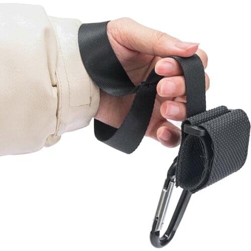 Stroller Hook Metal Fittings Multi-Function To Increase Sturdy Metal Black Carabiner