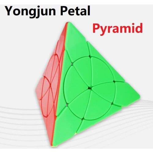 Yongjun Petal Pyramid Leaf Magic Cube Stickerless Pyraminxes Magic Speed Puzzle Stickerless Toys For Children Cubo Magico adults