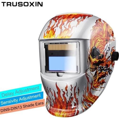 Solar Auto Darkening Electric Wlding Mask/Helmet/Welder Cap/Welding Lens/Eyes Mask for Welding Machine and Plasma Cutting Tool