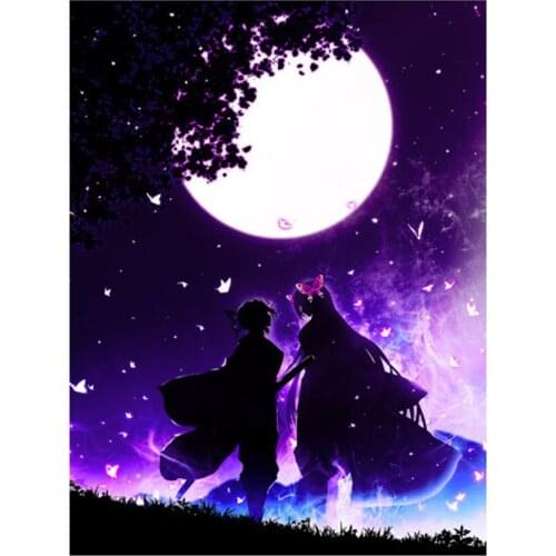 Full Drill 5D Diy Diamond Painting Fantasy Fairy Butterfly Embroidery Diamond Mosaic Cross Stitch Kits Picture Home Decoration