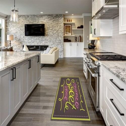 Non-Slip Floor Mat Sweet Home Mat Entrance Doormat Self-Service Laundry Bath Mat Carpet Laundry Room Decor Balcony Rug