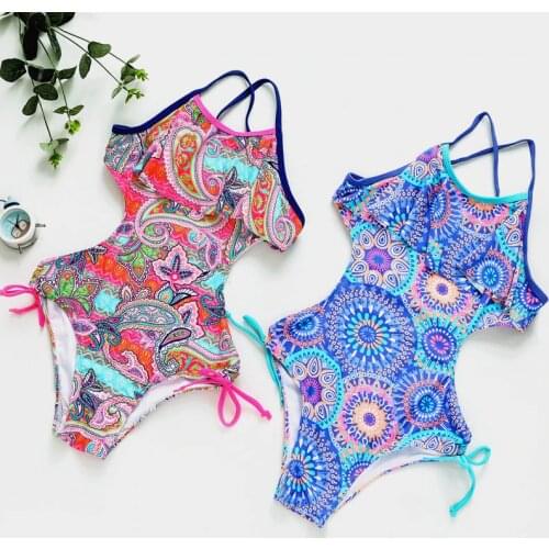 New 2019 One Piece Girls Swimsuit Children Swimsuit 10-16Years Kids One Piece Swimsuits 2019 Bathing Suit G1-CZ906