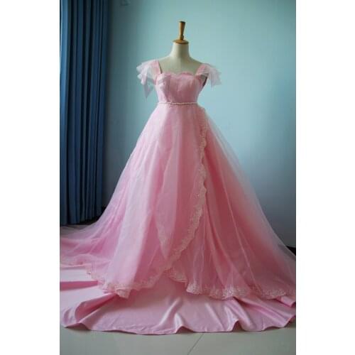 New Sailor Moon Tsukino Usagi Small Lady Serenity Cosplay Costume Pink Dress Set Custom Made For Christmas Halloween Game Party