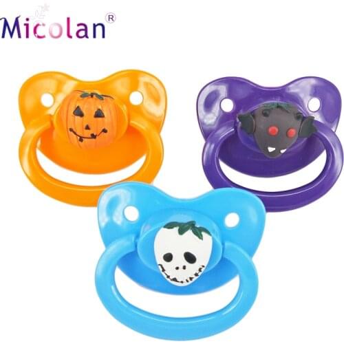 New ABDL Halloween Adult Sized Pacifier Multicolor Silicone Cute Adult Baby Pacifier Dummy for DDLG