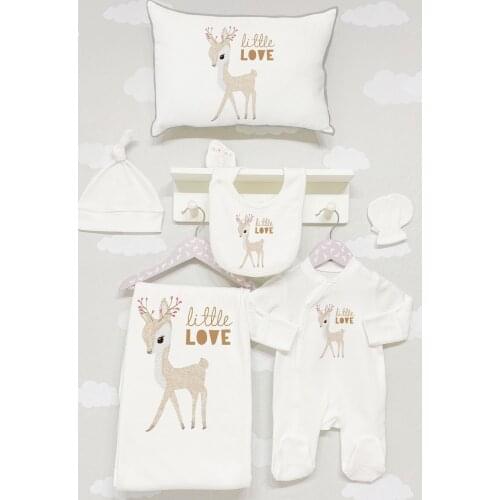 Organic 5 Piece Jacquard Hospital Output-Pure Baby Series