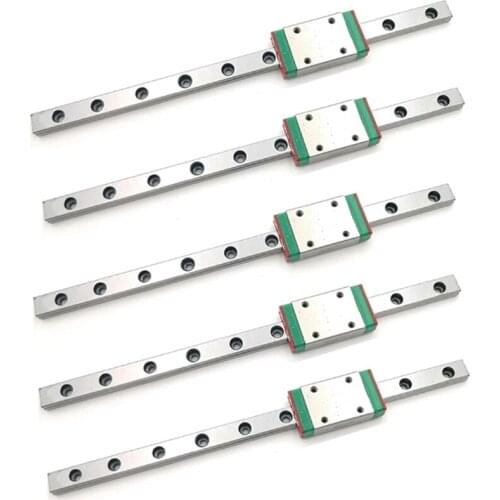 5Set 7mm Linear Guide Miniature Rail MGN7 150mm Linear Rail and MGN7H Miniature Rail Slider