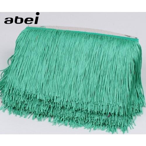 Polyester 1 Yard 15 cm wide tassel lace fringe trim diy fringes for clothes sewing fringed craft Latin Dress Decoration