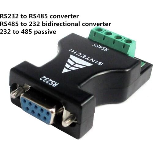 RS232 to RS485 converter rs232 to 485 bidirectional converter Passive rs232 to 485
