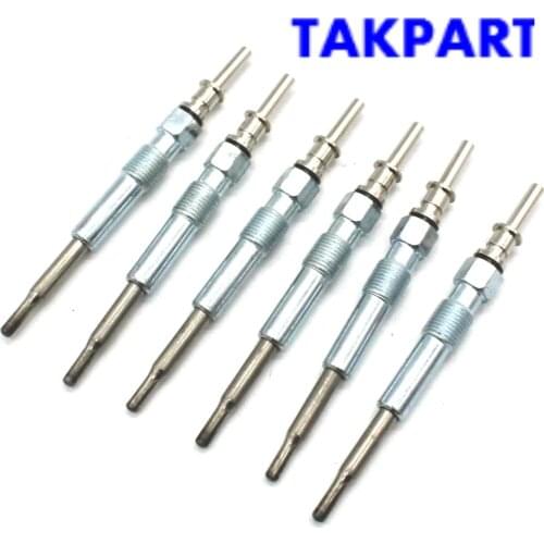 TAKPART 6x Diesel Heater Glow Plugs For BMW 3 5 6 7 Series X3 X5 X6 30 d 35 35d