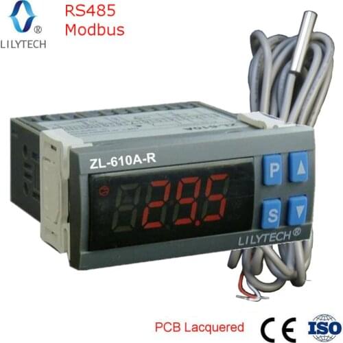ZL-610A-R, RS485 Temperature Controller, digital Cold Storage temperature controller, thermostat with Modbus, Lilytech