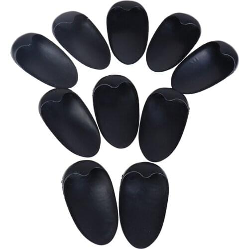 10 Pairs Black Plastic Ear Cover Salon Hairdressing Hair Dyeing Coloring Bathing Ear Cover Shield Protector Waterproof Earmuffs