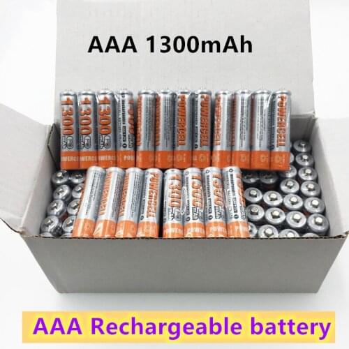 100% New AAA1300 battery 1800 mAh 3A Rechargeable battery NI-MH 1.2 V AAA battery for Clocks, mice, computers, toys so on
