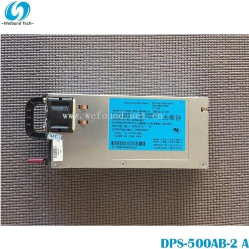 100% working power supply For 638549-001 633680-001 633680-101 637654-B21 DPS-500AB-2 A HSTNS-PD24 500W Fully tested