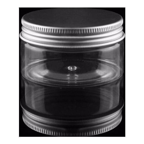 100pcs 80g empty round cosmetic cream PET jars ,2.7 oz clear cream containers for cosmetics packaging,80g empty plastic bottles