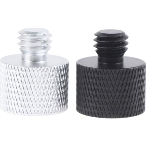 2pcs 5/8'' To 1/4" + 5/8'' To 3/8'' Adapter Thread Laser Level Rangefinder Screws Microphone Tripod Adapter Mic Converter
