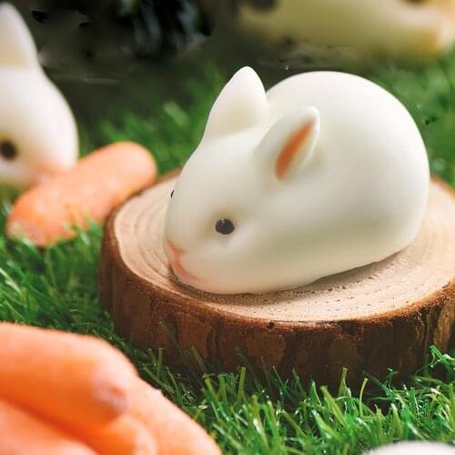 3D Rabbit Easter Bunny Silicone Mold Mousse Dessert Mold Cake Decorating Tools Jelly Baking Candy Chocolate Ice Cream Mould