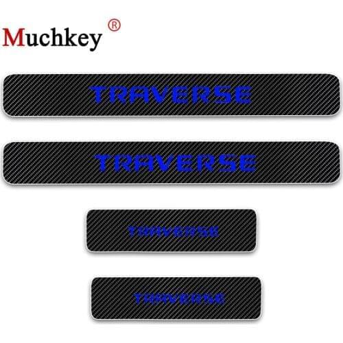 For Chevrolet TRAVERSE Door Threshold Plate Door Entry Guard Car Door Sills Door Sill Scuff Plate Car-styling Accessories 4Pcs