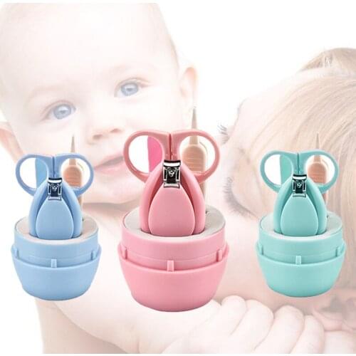 4 Pc Nail Care Newborn Kids Childish Baby Nail Trimmer Cutter 4PCS Health Care For Infant Boy Children Newborns Kids Nail Care
