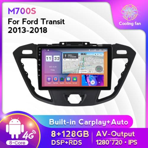 8core Car Multimedia Player For Ford transit Tourneo Custom 2013-2018 Android 6G+128G Radio Stereo Screen GPS Navigation System