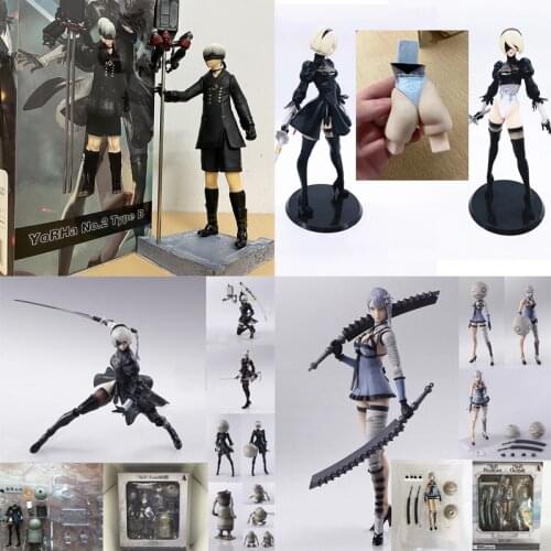 NieR Replicant Gestalt Kaine Automata YoRHa 9S No. 2 Type B 2B Fighting Action Figure Model Toys Doll For Gift
