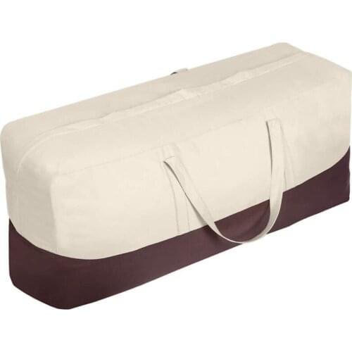 Patio Cushion Cover Storage Bag Waterproof Outdoor Patio Furniture Seat Rectangular Cushion Storage Bag