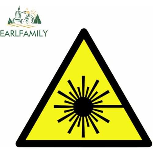 EARLFAMILY 13cm x 11.5cm Car Sticker Decal Vinyl Bike Motorcycle Science Laboratory Safety Signs Bumper Car Decoration