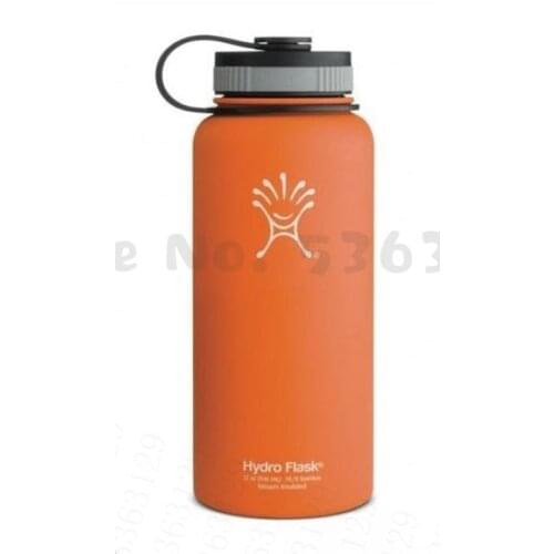 Flask 18oz/32oz/40oz Wide Moth Water bottles Vacuum FlasksThermos with Sport/Straw Lids for Sport Travel Thermal