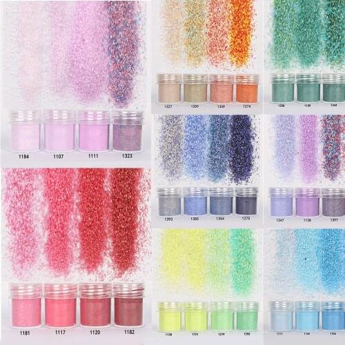 4 pots/lot 20 color Sand Powder Resin Mold Filling DIY Epoxy Resin Jewelry Components Supplies Making Tool Nail art