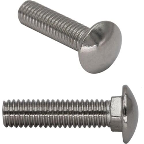 M6 M6*35 M6x35 M6*50 M6x50 M6*60 M6x60 304 Stainless Steel DIN603 Full Thread Shelf Mushroom Square Head Neck Carriage Screw