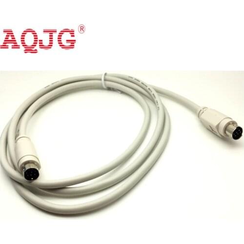 MD8 Mini Din 8 Mini din 8 pin Male-Male 1.5M cable Beige AQJG