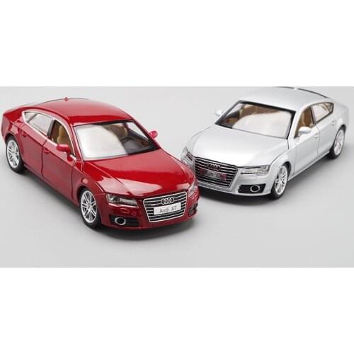 CAIPO 1:24 Simulation Audi A7 coupe model alloy four-door sound and light toy car model gift collection