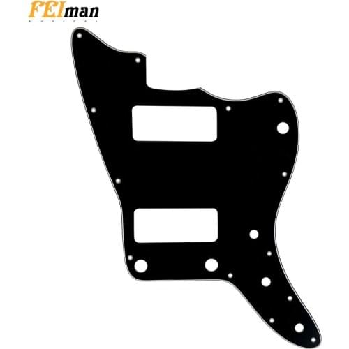 Pleroo Guitar accessories pickguards suit for Jazzmaster guitar With P90 Pickups and without upper control button