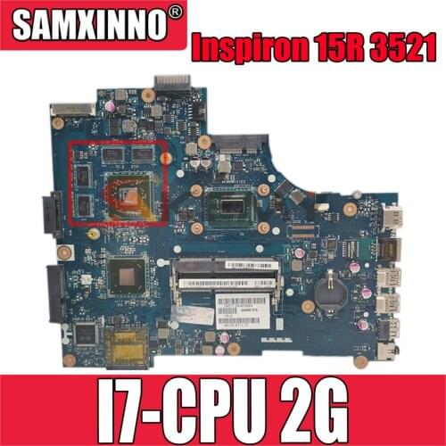 Original Laptop motherboard For DELL Inspiron 15R 3521 5521 Core SR0N6 I7 216-0842009 2G Mainboard CN-077TP7 077TP7 LA-9101P