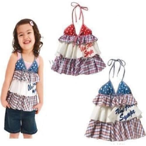 Hooyi Girls Dresses braces kids Jumpers Children Dress girl Sundresses blouses girls clothes Layer Dress