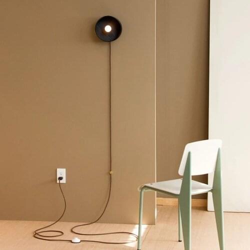 Modern Vintage Wall Lamp Nordic Iron Plug The Wires 3M E27 Bedside Lamp Mirror Light Stair Light Wall Sconce Wall Light Fixture